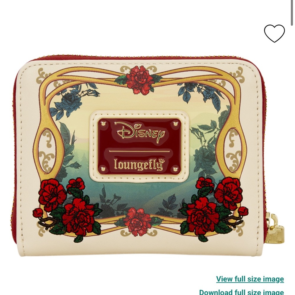 Loungefly Beauty and the Beast Exclusive Belle Floral Mini Backpack & Wallet - Picture 11 of 13